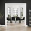 OTI Dining Antibes Black Dining Table 6 Carlo Black Chairs with Arms House of Isabella UK