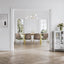 OTI Dining Antibes Gold Dining Table 6 Carlo Taupe Chairs House of Isabella UK
