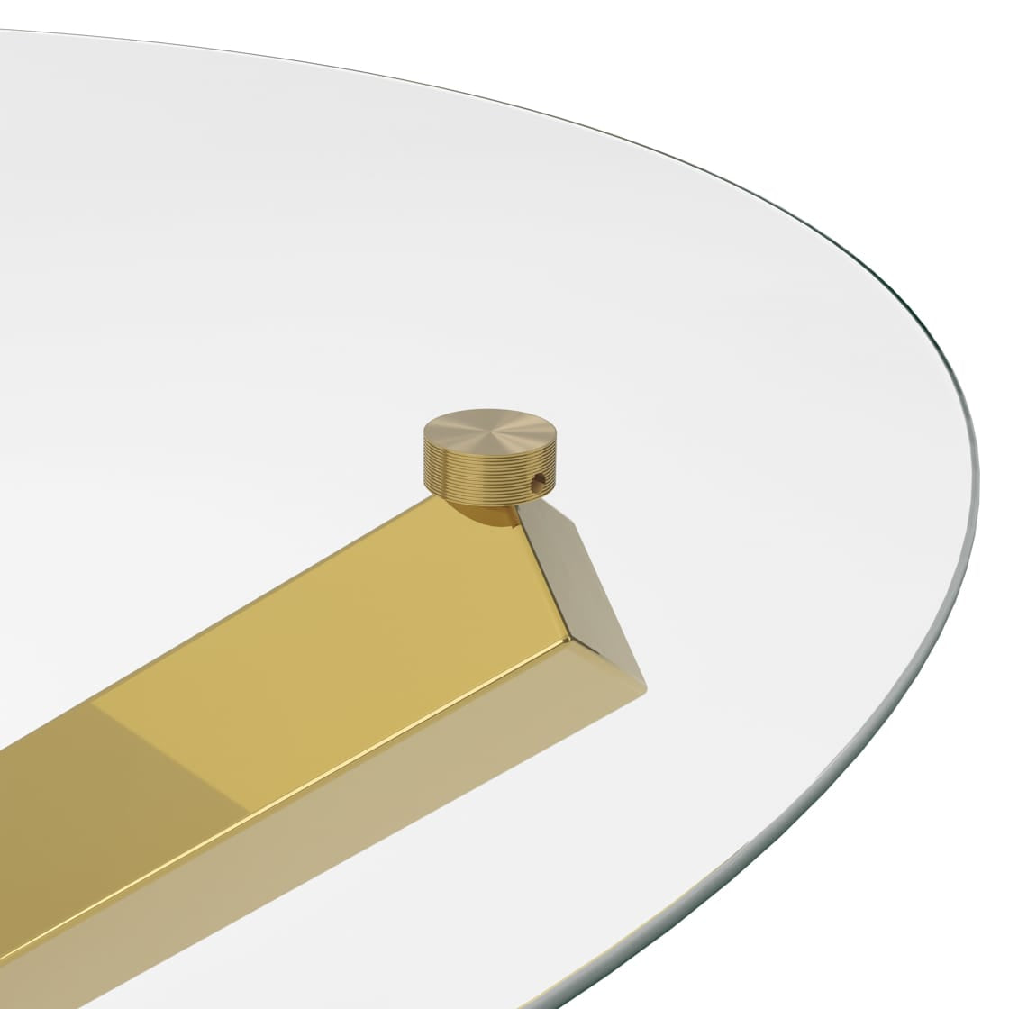 OTI Dining Capri Glass & Gold Dining Table House of Isabella UK