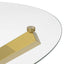 OTI Dining Capri Glass & Gold Dining Table House of Isabella UK