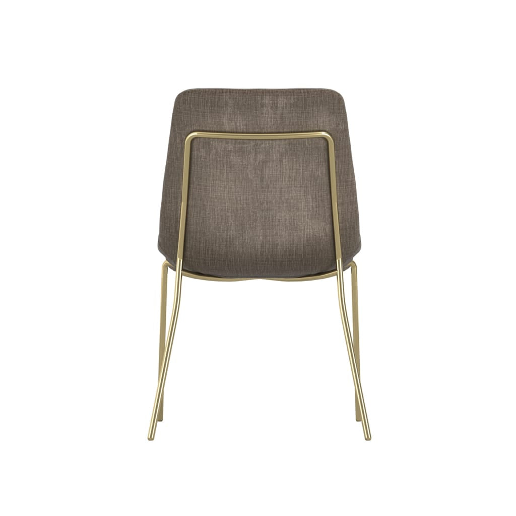 OTI Dining Carlo Taupe and Gold Dining Chair House of Isabella UK