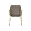OTI Dining Carlo Taupe and Gold Dining Chair with Arms House of Isabella UK