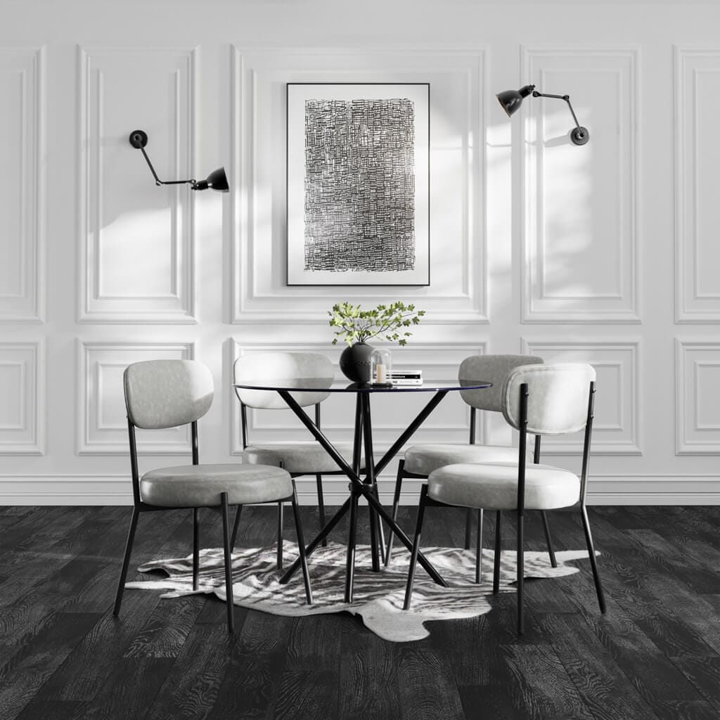 OTI Dining Casa Glass & Gold Dining Table House of Isabella UK