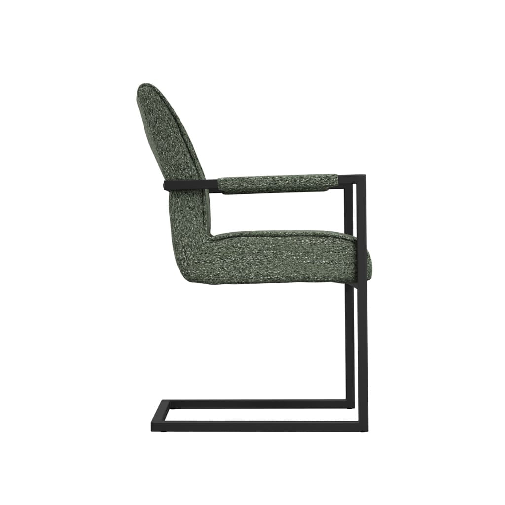 OTI Dining Cleaver Desert Sage and Black Dining Chair with Arms House of Isabella UK