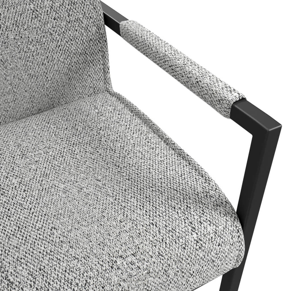 OTI Dining Cleaver Smoked Pearl and Black Dining Chairs with Arms House of Isabella UK