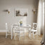 OTI Dining Crawford White 4 Seater Dining Set House of Isabella UK