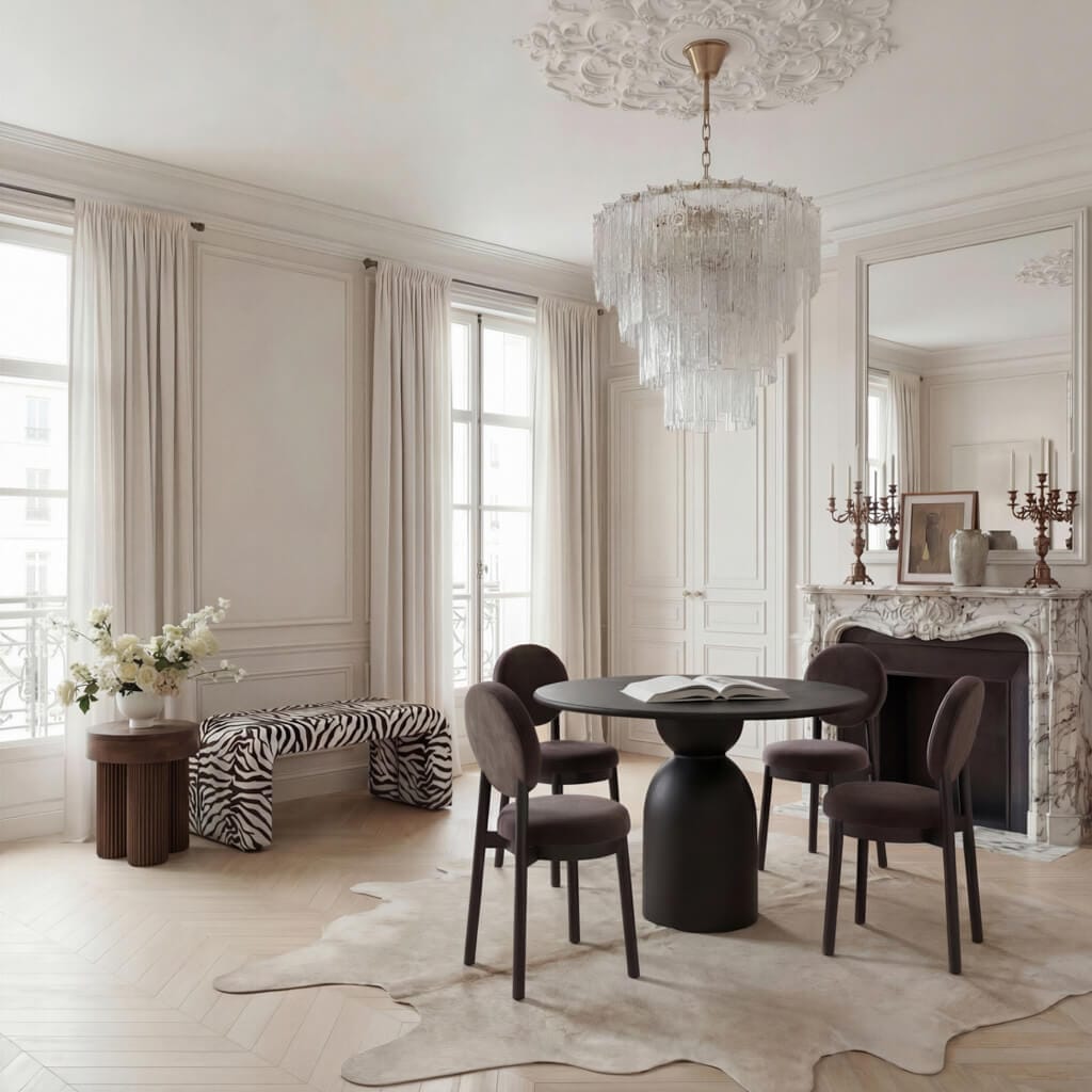 OTI Dining Gaia Black Dining Table House of Isabella UK