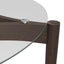 OTI Dining Ned Clear and Chocolate Dining Table House of Isabella UK