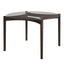 OTI Dining Ned Clear and Chocolate Dining Table House of Isabella UK