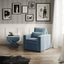 OTI Dining Rhode Ice Blue Stool House of Isabella UK