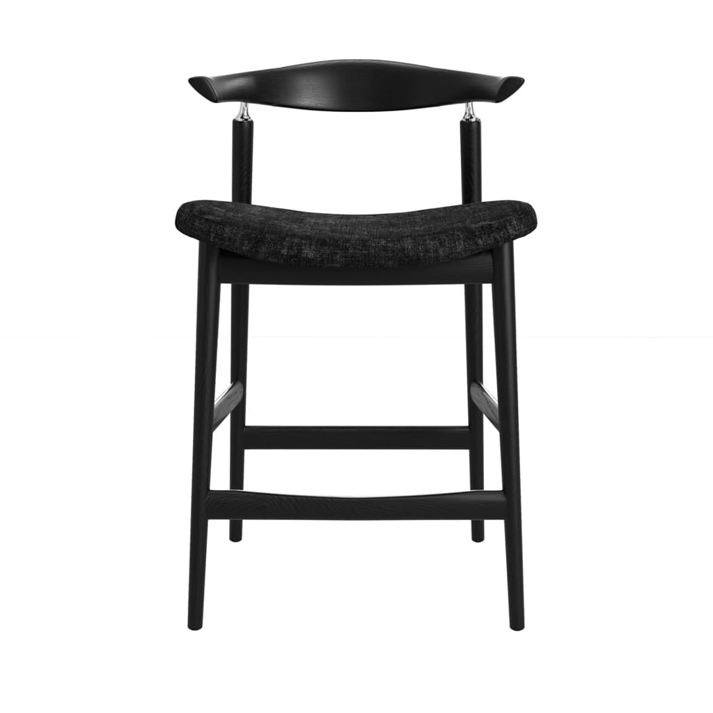 OTI Dining Seine Coal and Black Counter Stool House of Isabella UK