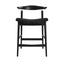 OTI Dining Seine Coal and Black Counter Stool House of Isabella UK