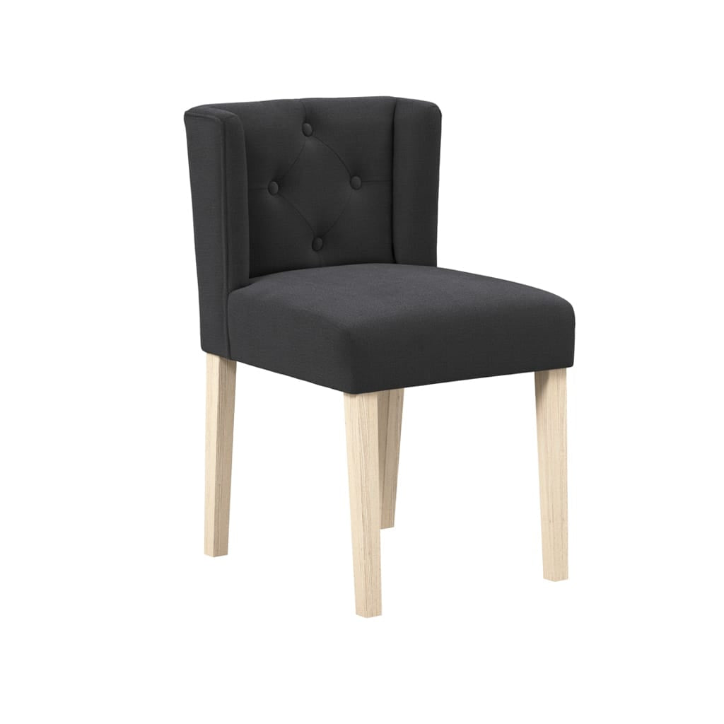 OTI Dining Shay Anthracite Winged Dining Chair Without Arms House of Isabella UK