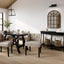 OTI Dining Shay Stone Winged Dining Chair with Arms House of Isabella UK