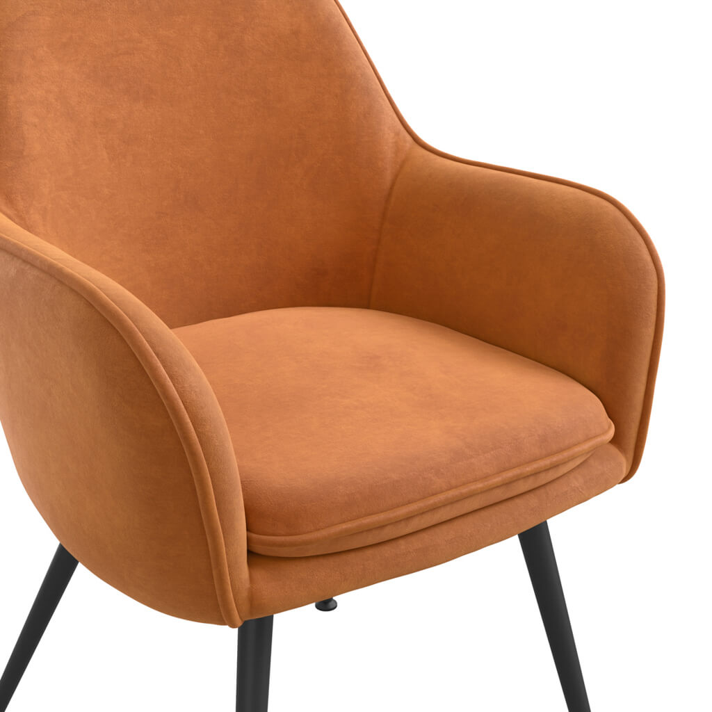 OTI Dining Tara Burnt Rust Dining Chair House of Isabella UK