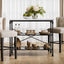 OTI Kitchen Fairmont Marble & Black Kitchen Island House of Isabella UK