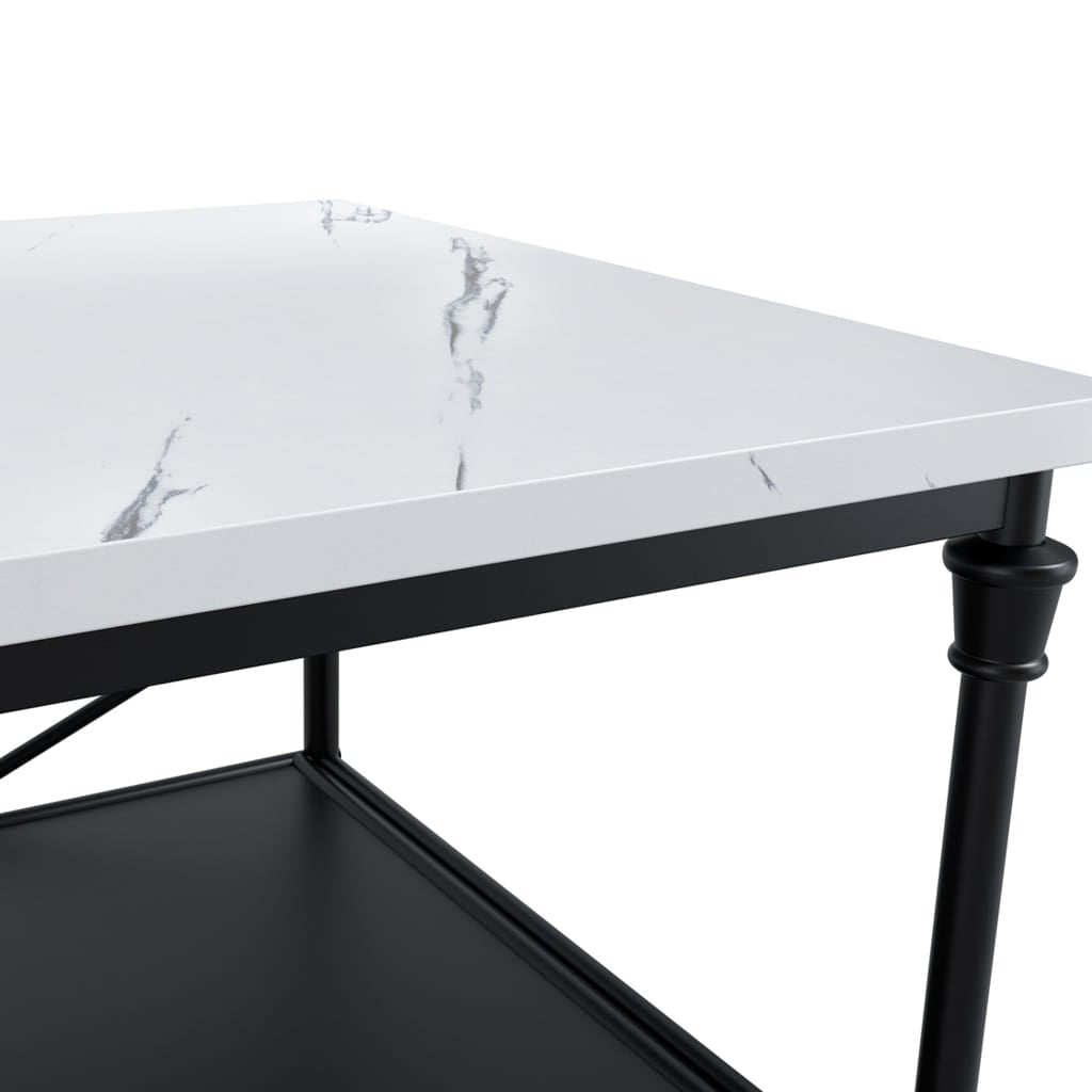 OTI Kitchen Fairmont Marble & Black Kitchen Island House of Isabella UK