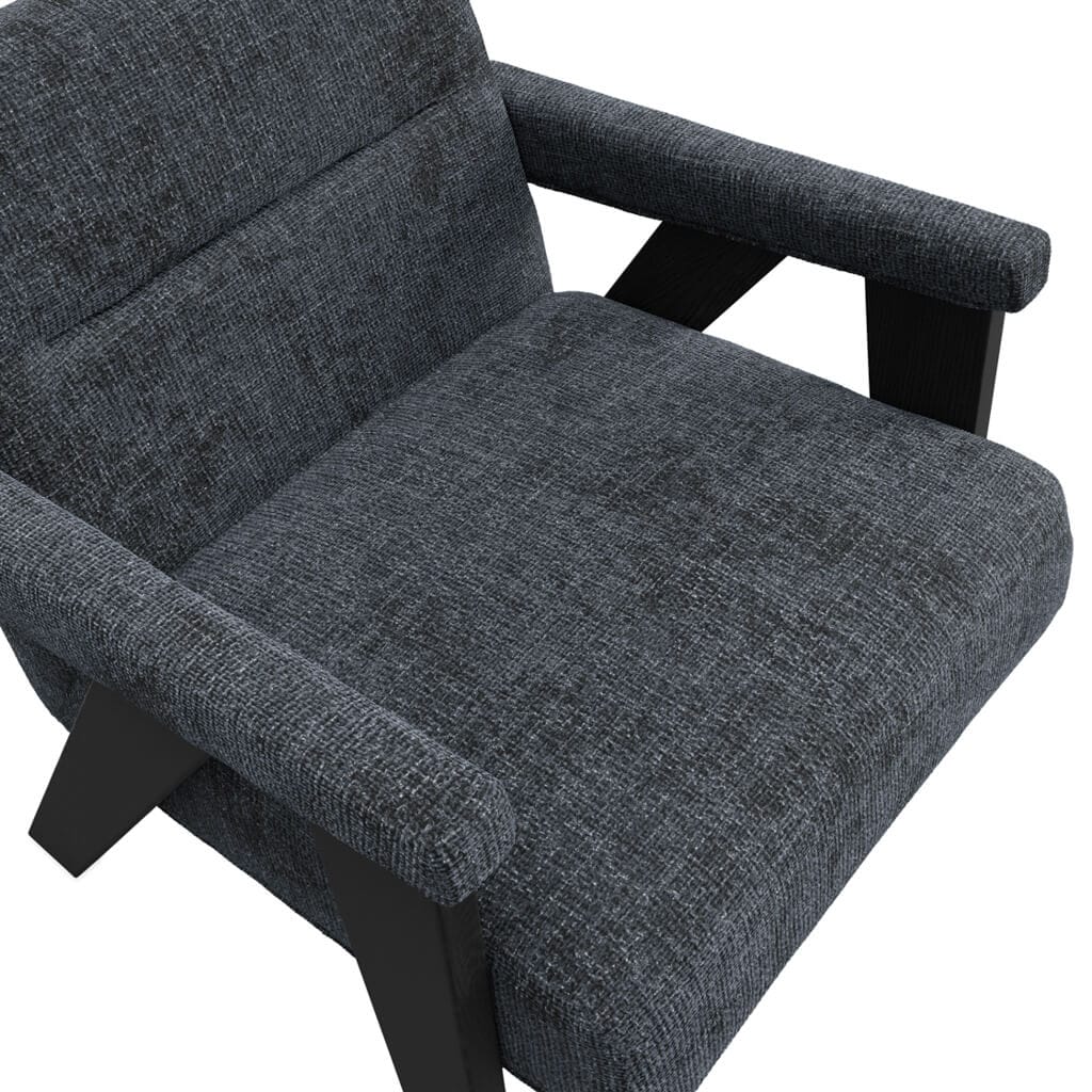 OTI Living Abel Coal and Black Chair House of Isabella UK