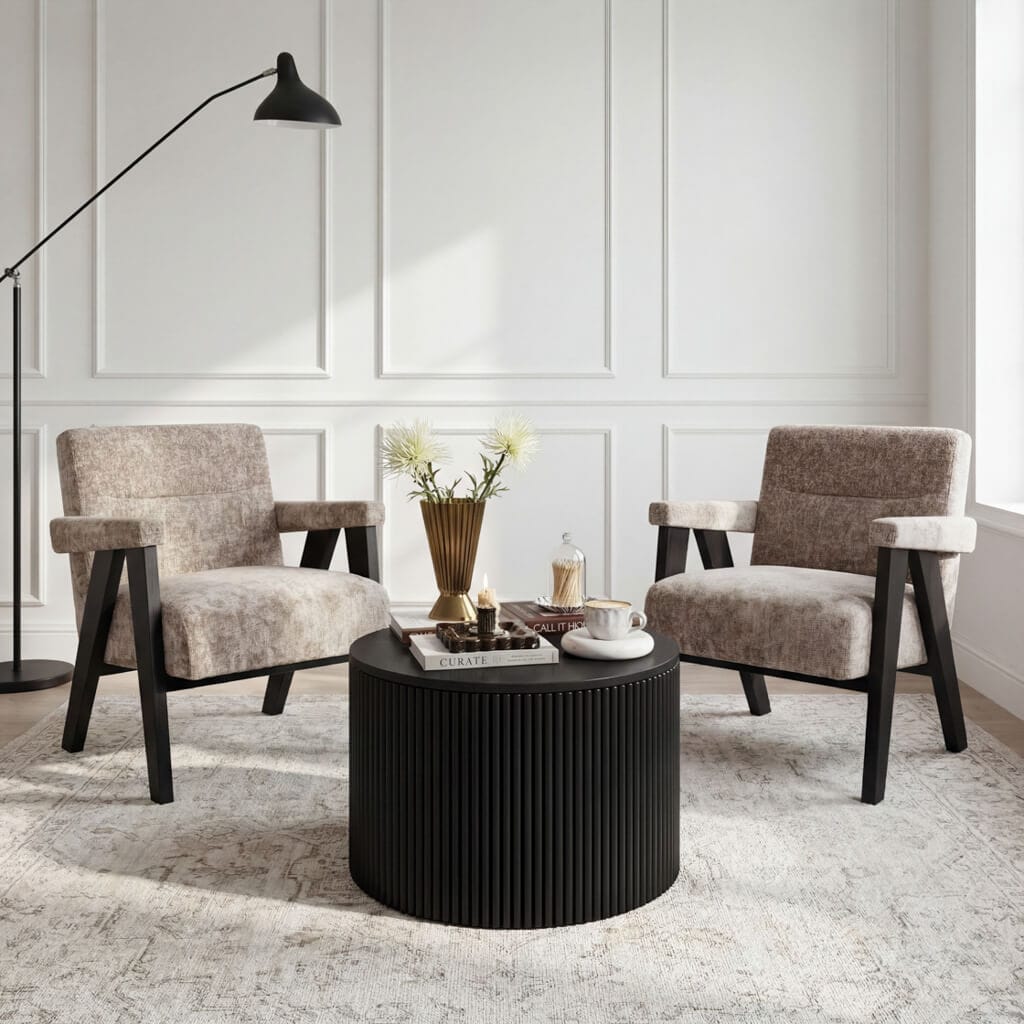 OTI Living Abel Tuscan and Black Chair House of Isabella UK