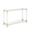 OTI Living Amangiri Clear Console Table House of Isabella UK