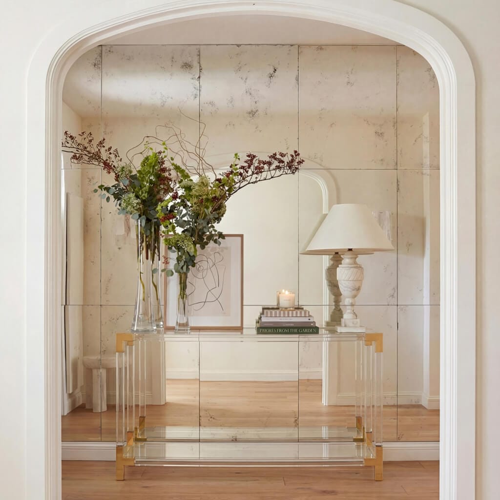 OTI Living Amangiri Clear Console Table House of Isabella UK