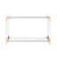 OTI Living Amangiri Clear Console Table House of Isabella UK