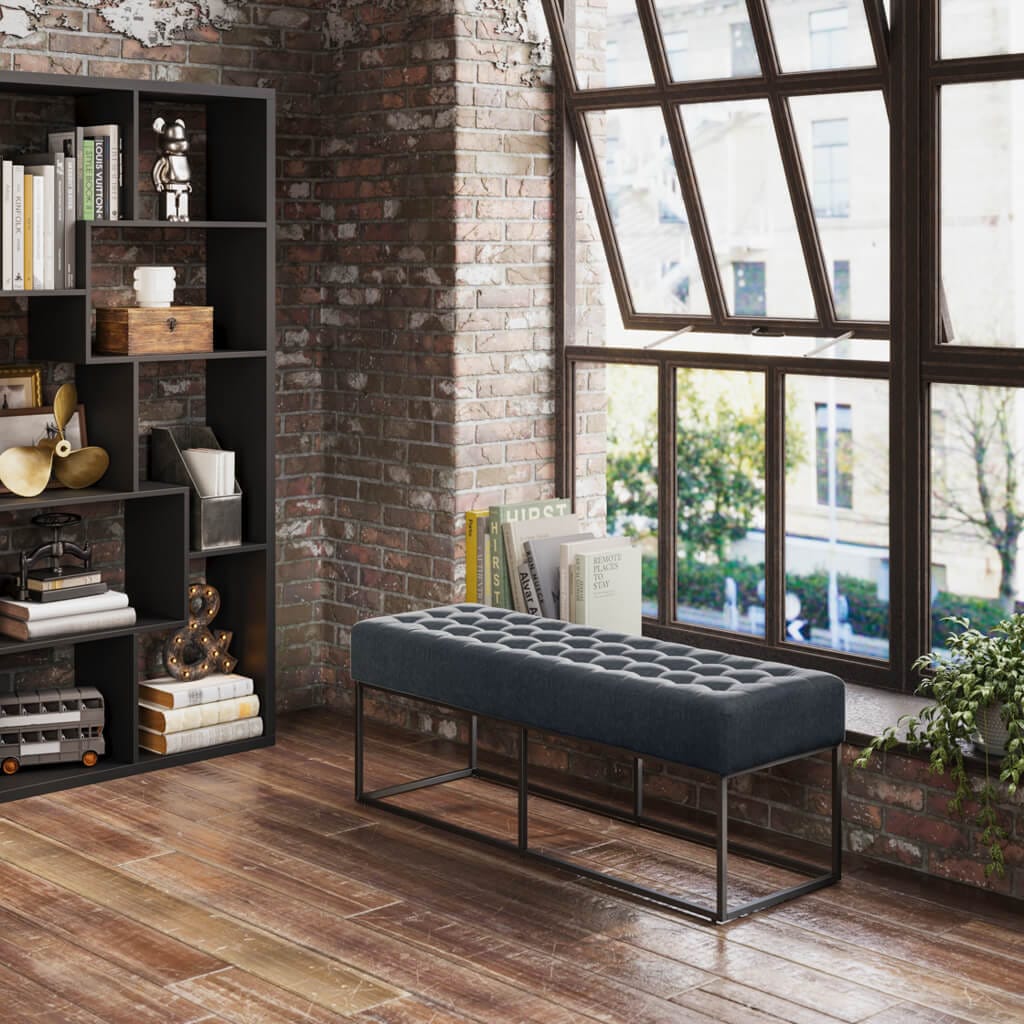 OTI Living Boden Grey Bench House of Isabella UK