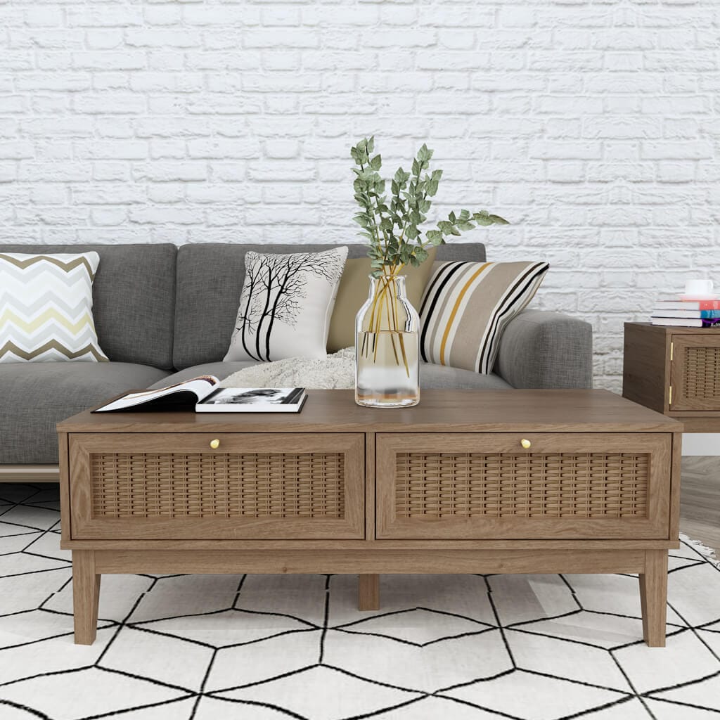 OTI Living Bordeaux Oak Coffee Table House of Isabella UK