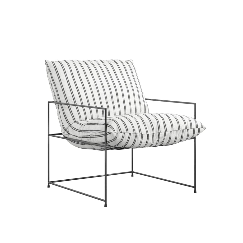 OTI Living Brook Chalk Stripe Chair House of Isabella UK