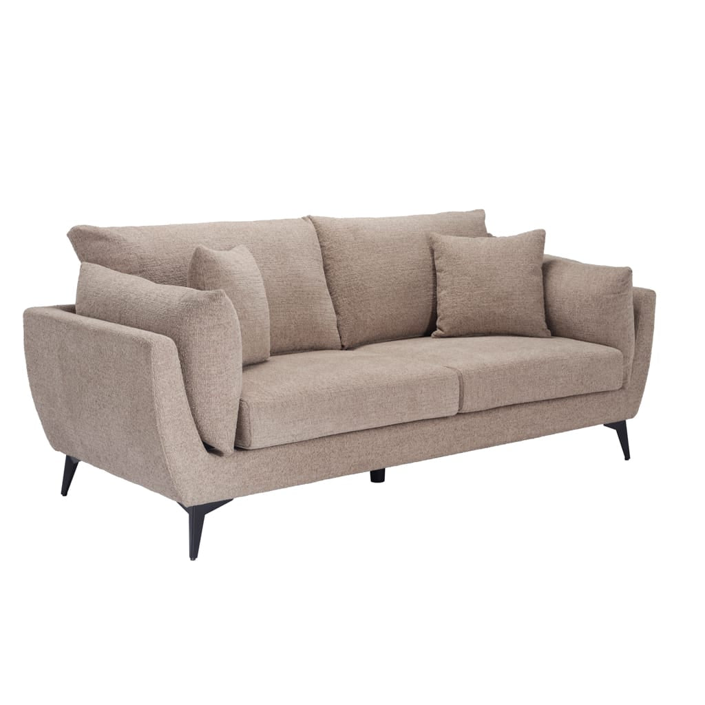 OTI Living Carter Taupe 3 Seater Sofa House of Isabella UK