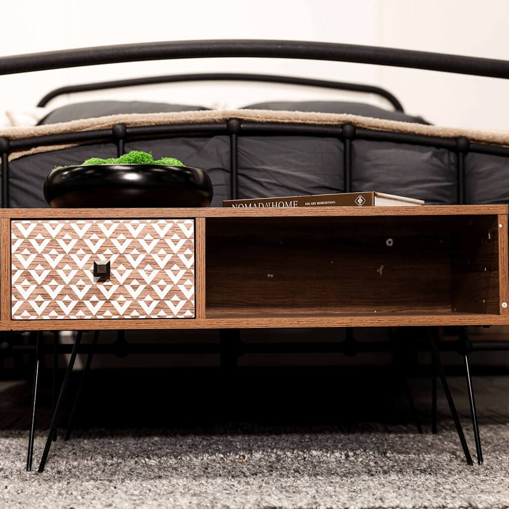 OTI Living Casablanca Dark Oak Coffee Table House of Isabella UK