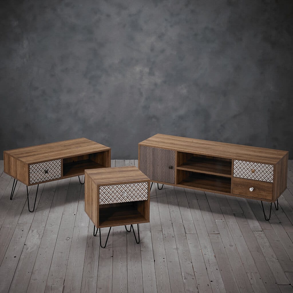 OTI Living Casablanca Dark Oak Coffee Table House of Isabella UK