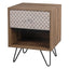 OTI Living Casablanca Dark Oak Side Table House of Isabella UK