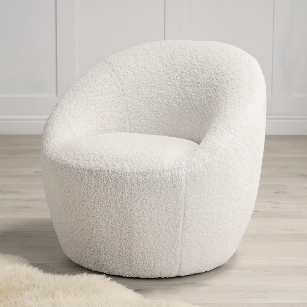 OTI Living Cocoon White Chair House of Isabella UK