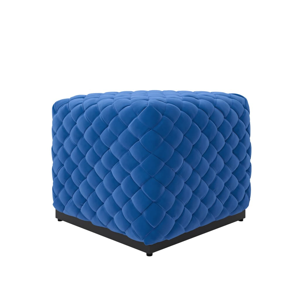 OTI Living Colline Small Cobalt Pouffe House of Isabella UK