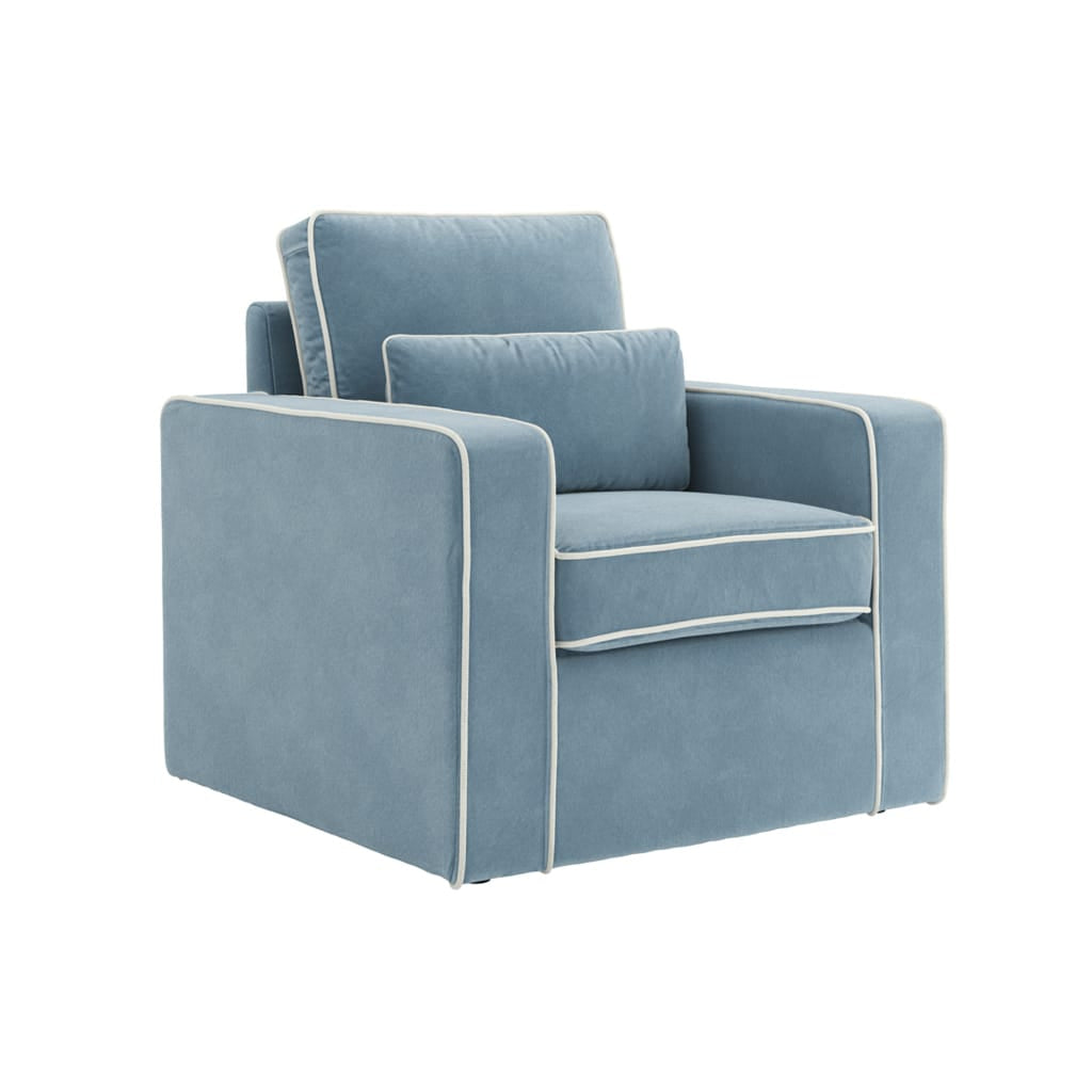 OTI Living Diego Ice Blue Chair House of Isabella UK