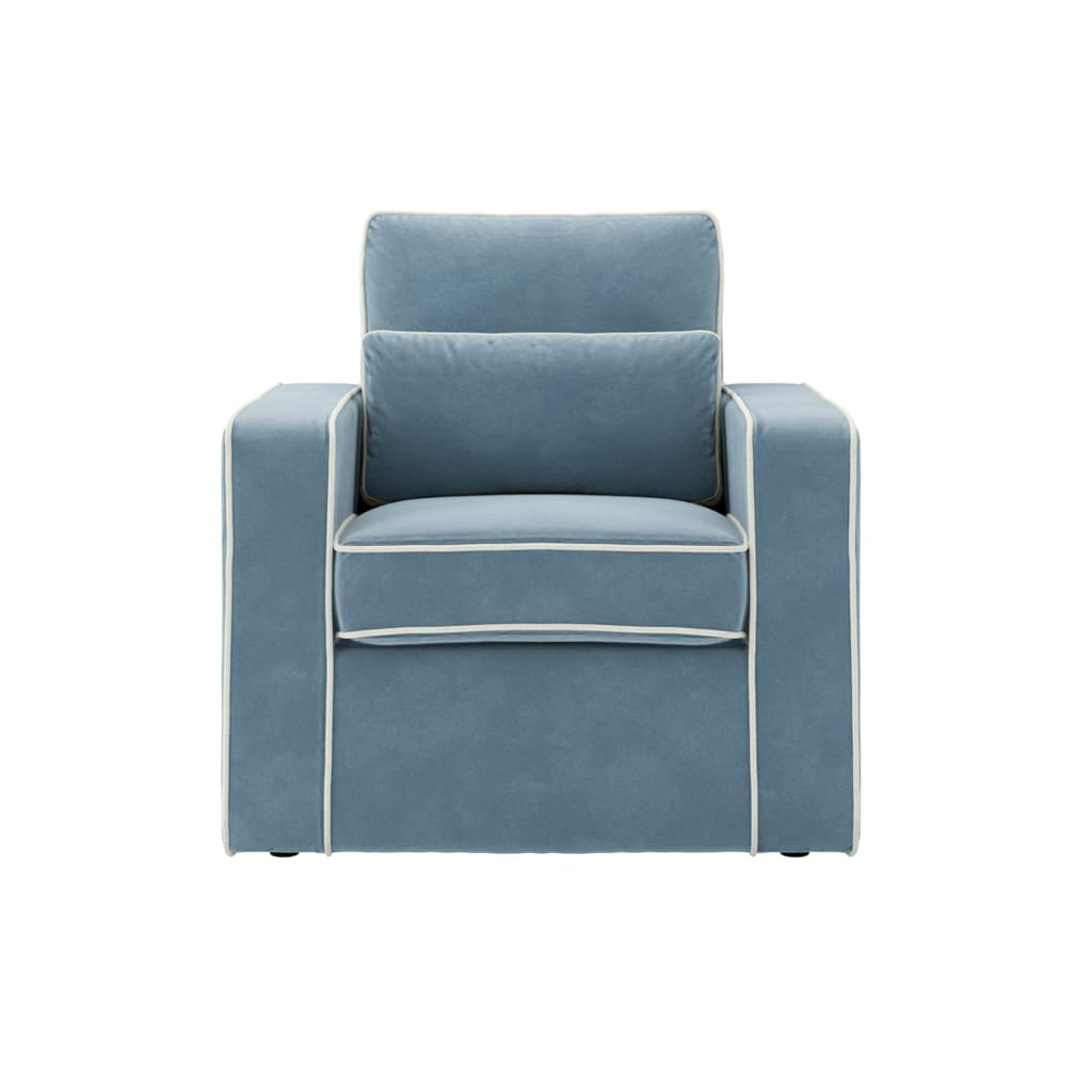 OTI Living Diego Ice Blue Chair House of Isabella UK