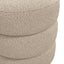 OTI Living Emi Buff and Black Pouffe House of Isabella UK