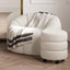 OTI Living Emi Ivory and Black Pouffe House of Isabella UK