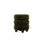 OTI Living Emi Olive and Black Pouffe House of Isabella UK