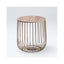 OTI Living Enzo Oak & Gold Side Table House of Isabella UK