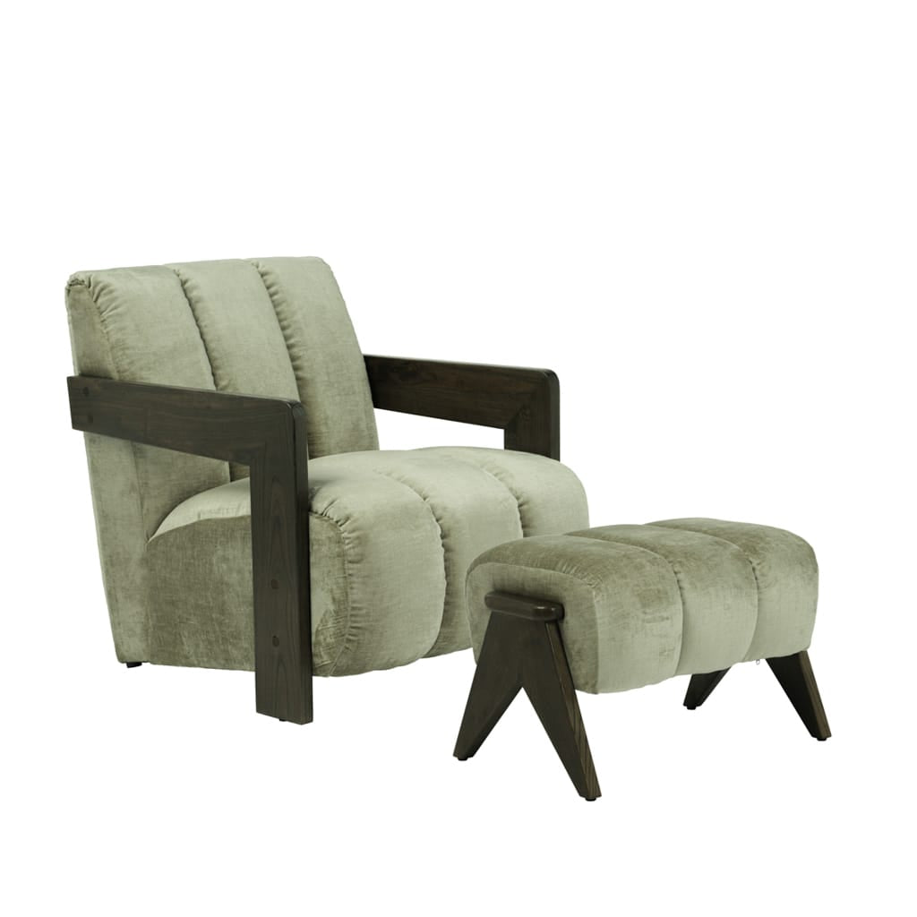 OTI Living Hudson Dusty Sage Foot stool House of Isabella UK