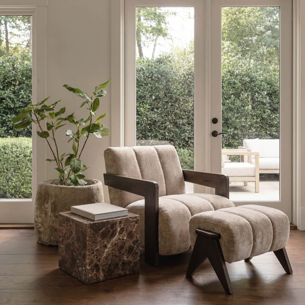 OTI Living Hudson Porcelain Foot stool House of Isabella UK