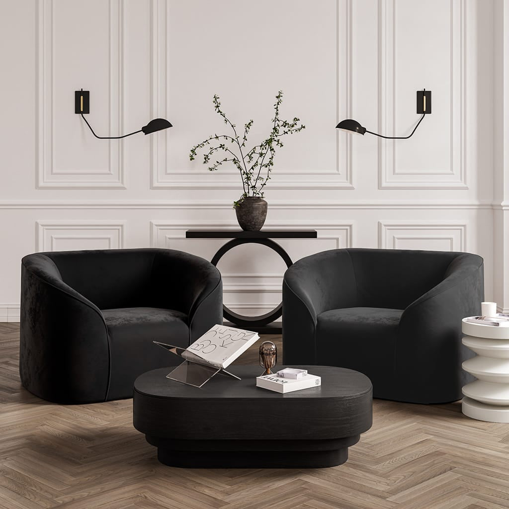 OTI Living Kuma Black Coffee Table House of Isabella UK