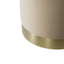 OTI Living Lara Beige Velvet Small Pouffe House of Isabella UK