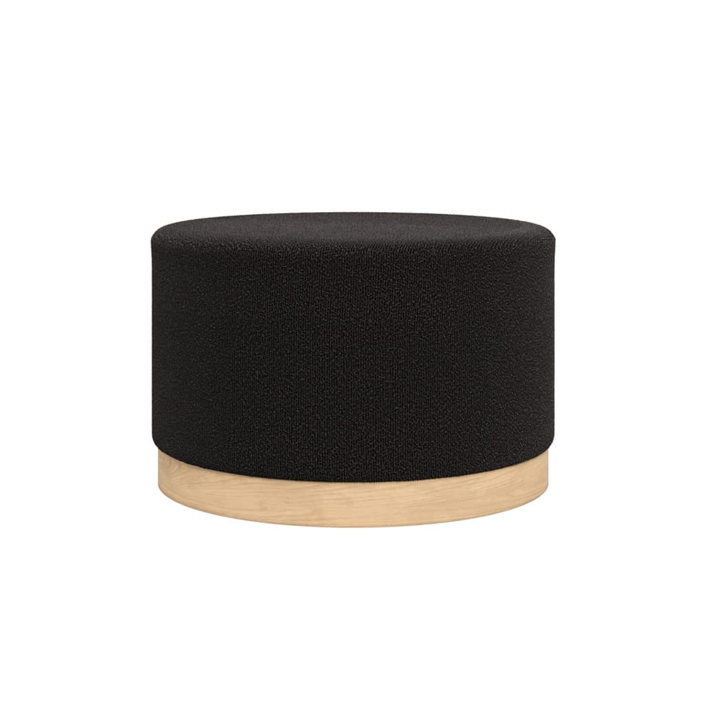 OTI Living Lara Black Large Pouffe House of Isabella UK