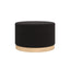 OTI Living Lara Black Large Pouffe House of Isabella UK