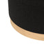 OTI Living Lara Black Large Pouffe House of Isabella UK