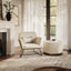 OTI Living Lara Ivory Boucle Large Pouffe House of Isabella UK