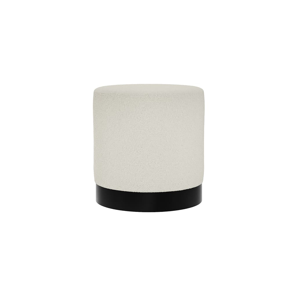 OTI Living Lara Ivory Boucle Small Pouffe House of Isabella UK